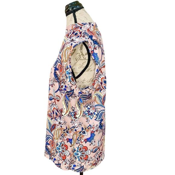 Womens Blouse Top Sz XL Tunic Sleeveless Mod, 60s/70s, Retro, Pop Art, Groovy - Picture 3 of 10